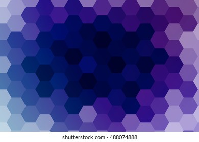 vector illustration of hexagons on a blue background. a series of polygonal backgrounds. geometric pattern with gradient. ideas for your business presentations, printing, design.