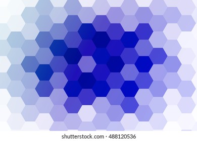 vector illustration of hexagons on a blue background. a series of polygonal backgrounds. geometric pattern with gradient. ideas for your business presentations, printing, design.