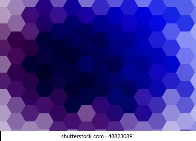vector illustration of hexagons on a blue background. a series of polygonal backgrounds. geometric pattern with gradient. ideas for your business presentations, printing, design.