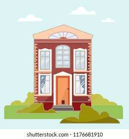 vector illustration, high house