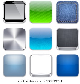 Vector illustration of high-detailed apps icon set.