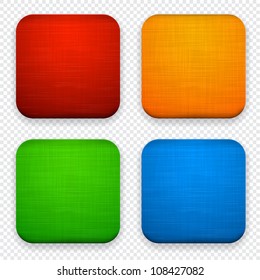 Vector illustration of high-detailed linen apps icon set.