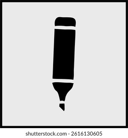 Vector illustration of a highlighter marker used in documents or books.