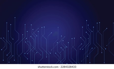 Vector illustration High-tech circuit board digital technology eps background