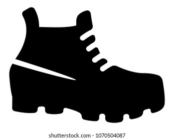 Vector illustration of a Hiking Boot Icon