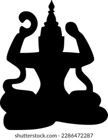 vector illustration of hindu god icon