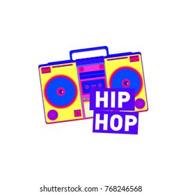 Vector illustration for hip hop logo
