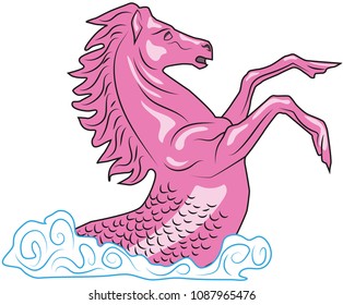Vector illustration of a Hippocampus
