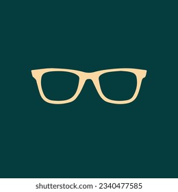 vector illustration of hipster neck glasses vector image