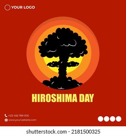 Vector illustration for Hiroshima Day