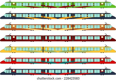 Vector illustration of a hi-speed train