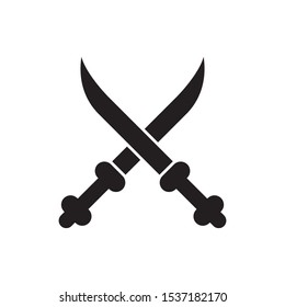 Vector illustration of historical sword used by Ottoman soldiers