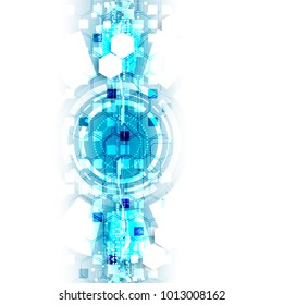 Vector illustration, Hi-tech digital technology and engineering theme