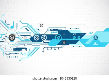 Vector illustration, Hi-tech digital technology and engineering theme