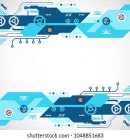 Vector illustration, Hi-tech digital technology and engineering theme