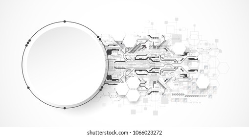 Vector illustration, Hi-tech digital technology and engineering theme
