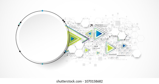 Vector illustration, Hi-tech digital technology and engineering theme
