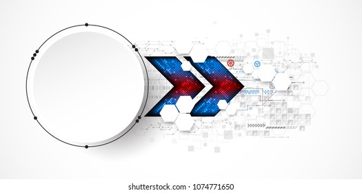 Vector illustration, Hi-tech digital technology and engineering theme