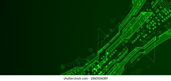 Vector illustration, Hi-tech digital technology and engineering background