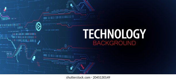 Vector illustration, Hi-tech digital technology and engineering background
