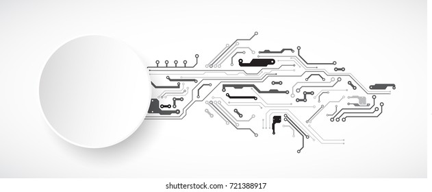 Vector illustration, Hi-tech digital technology and engineering theme
