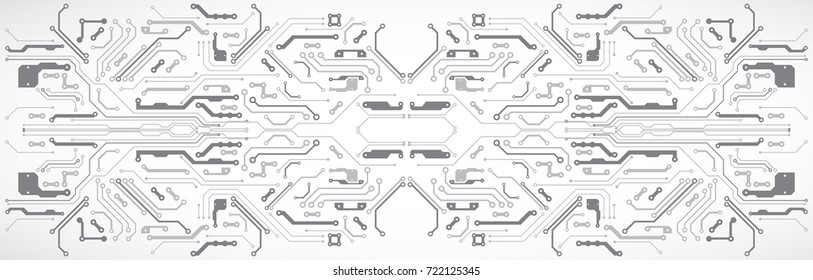 Vector illustration, Hi-tech digital technology and engineering theme