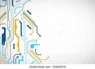 Vector illustration, Hi-tech digital technology and engineering theme