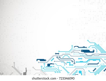 Vector illustration, Hi-tech digital technology and engineering theme