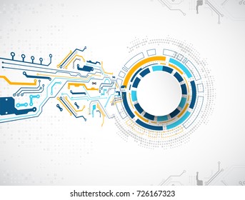 Vector illustration, Hi-tech digital technology and engineering theme