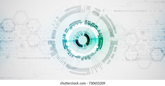 Vector illustration, Hi-tech digital technology and engineering theme