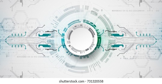 Vector illustration, Hi-tech digital technology and engineering theme