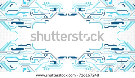 Vector illustration, Hi-tech digital technology and engineering theme