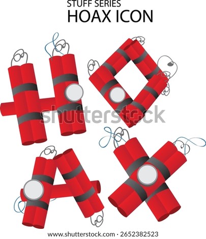 vector illustration of hoax icon