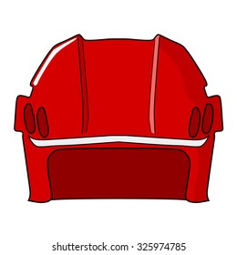 vector illustration of hockey helmet