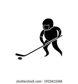 Vector illustration of hockey icon.