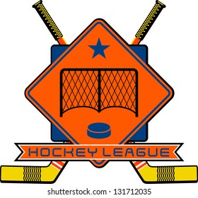 vector illustration hockey league