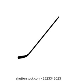 Vector illustration of Hockey stick icon on white background.