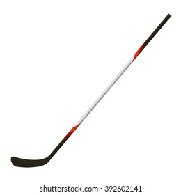 Vector illustration. Hockey stick isolated on a white background 