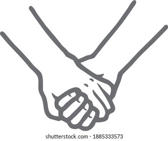 
Vector Illustration - hold hands