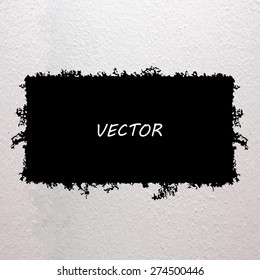 Vector illustration of a hole in the wall
