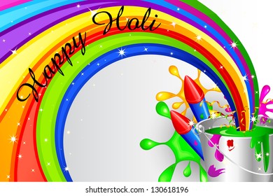vector illustration of Holi celebration background