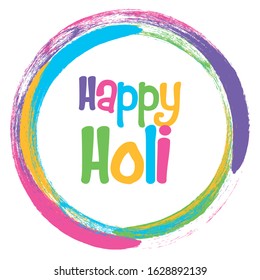 Vector illustration for Holi Festival, a spring festival of colors