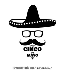 Vector illustration for the holiday of Cinco de Mayo.
