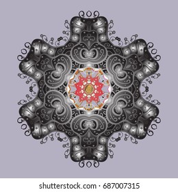 Vector illustration. Vector illustration. Holiday design for Christmas and New Year fashion prints. Snowflakes. Background. Christmas background with snowflakes abstract background.