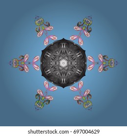 Vector illustration. Holiday design for Christmas and New Year fashion prints. Vector illustration. Snowflakes. Background. Christmas background with snowflakes abstract background.