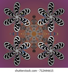 Vector illustration. Holiday design for Christmas and New Year fashion prints. Christmas pattern with snowflakes abstract background. Background. Snowflakes.