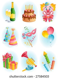 Vector illustration - holiday icon set