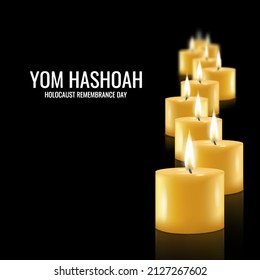 Vector Illustration of holocaust remembrance day  
