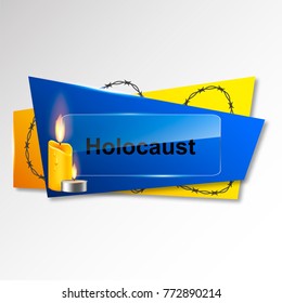 Vector illustration for the Holocaust Remembrance Day.
