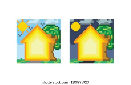 vector illustration of Home